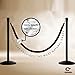 Montour Line Heavy-Duty Velvet Stanchion Rope Cotton Core, Specialty Colors, Post Queue Barrier for Movie Theaters, Grand Openings(4 ft, Pink Rope with Polished Brass Snap Ends)