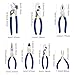 7-Piece Pliers Set - Groove Joint, Slip Joint, Diagonal, Linesman, Long Nose & Mini Long Nose Pliers for DIY & Home Use