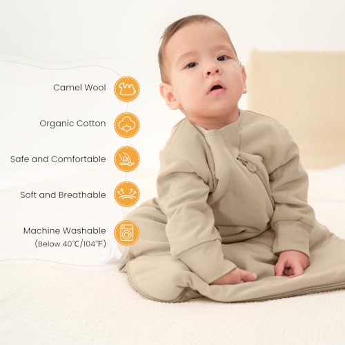 Image of Unisex Sleeping Bag for Babies and Toddlers 3.5 Tog Sleep Sack, Baby Sleep Sack, One piece with sleeves, Gifts for Baby