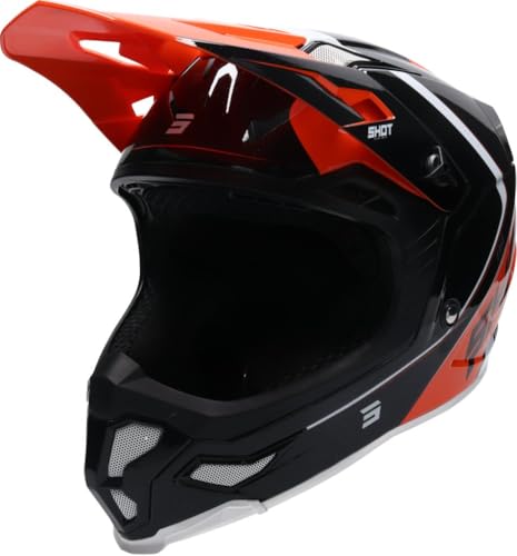 Casques moto cross SHOT RACE GEAR Fast Orange Pearly pour éviter la chaleur et les chocs