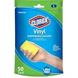 Clorox Disposable Vinyl Gloves, 50 Count, 25 Pair