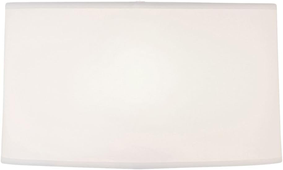 Lighting Large White Oval Linen Lamp Shade