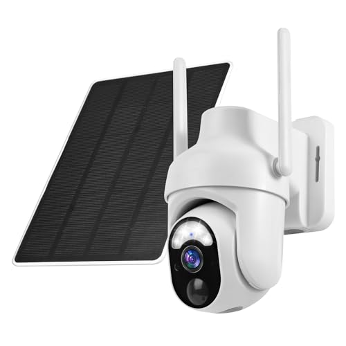 Geekee Cameras For Home Security, 360° Ptz Solar Camera Outdoor Wireless With Motion Detection cover