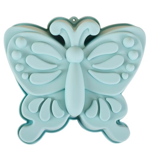 WishesMar Moldes de Silicone para Tartas Forma de Ranura de Mariposa - Antiadherente Molde de Forma Especial para Repostería, Pan, Bizcocho, Gelatina Grande, Hornear