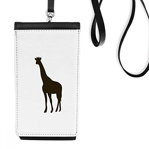 Porte-monnaie girafe noir pour sorties et balades citadines