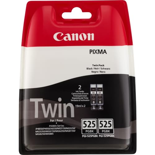 Preisvergleich Produktbild Canon PGI525BK Tintenpatronen 4529B010, 2-er Pack, schwarz