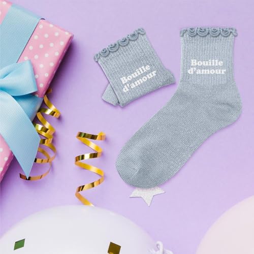 STC CHAUSSETTES PAILLETTES BOUILLE D' AMOUR, ENFANT TAILLE 25-30 – vue 2
