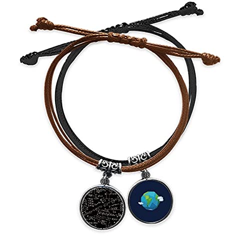 Pulsera de ciencia y límites de cálculo en cuero para lucir en la universidad