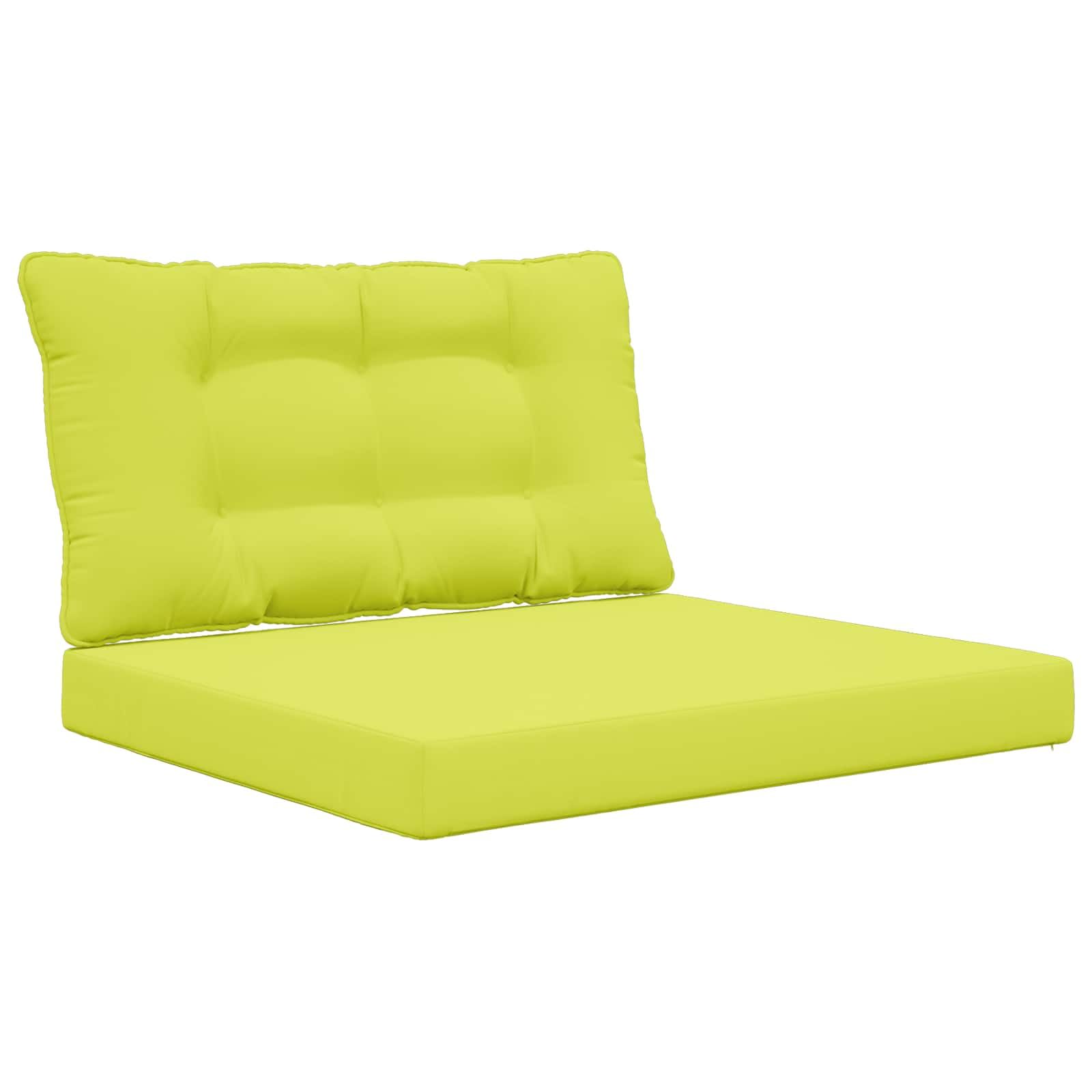 Coussin de canapé d'extérieur en polyester vert 80x68.5cm pour jardin