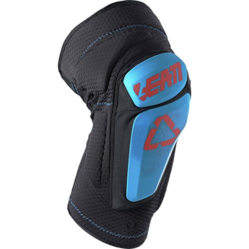 Leatt La 3DF 6.0 est Une genouillère Tout-en-Un Souple et coulissante. Elle est entièremet adaptée à la Pratique du VTT. Genoullières Mixte Adulte, Bleu/Noir, S/M - Image 3