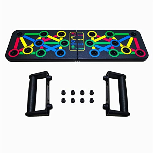 QWLHZW Tongqiang 14 en 1 Push-Up Board Tablero Entrenamiento Deporte Entrenamiento Fitness Gimnasio Equipo Equipo Push Up Stand for Abdominales Ejercicio de construcción Muscular Abdominal Cover