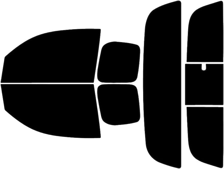 Rvinyl Window Tint Kit Compatible with Toyota Tacoma 2005-2015 2 Door Extended Cab - Black 5% - Single Ply No Bubble Film - Do it Yourself Vehicle Complete Precut Kit