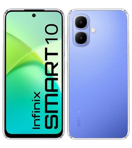 Image of Soft Silicone TPU Flexible Back Cover Compatible with Infinix Smart 10