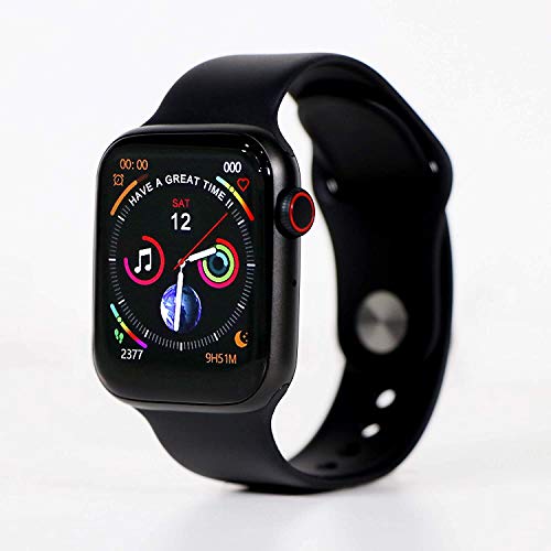 Image of SAMZHE Full Touch Smart Watch with SPO2, Heart Rate, BP, Fitness and Sports Tracking, Black (Model: MST-381-1)