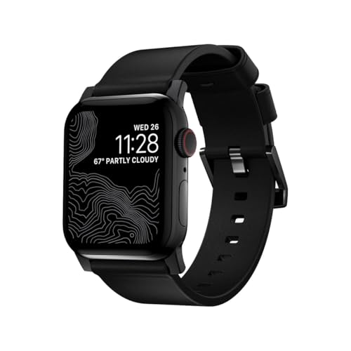 NOMAD Modern Leather Band for Apple Watch 45mm Designed to give your Apple Watch a Modern Look For...