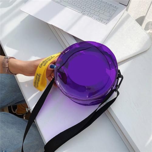 Clear Purses for Women Stadium Crossbody Wallet Beach Shoulder Crossbody Bag Round Bag Large Capacity Suitable for Travel3