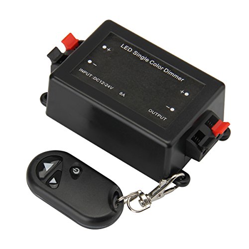 BZONE DC 12-24V LED Single Color Strip Light Wireless Remote Controller RF Dimmer