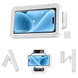 【Étanche et antibuée】Notre support de téléphone de douche adopte un joint étanche en silicone et un tampon éponge pour fournir une excellente étanchéité, qu'il s'agisse d'éclaboussures de gouttes d'eau ou de vapeur, il peut fournir une protection 100% étanche. Il dispose d'un écran antibuée haute transparence, même si vous générez de la buée sous la douche, cela n'affectera pas la clarté de l'écran du téléphone