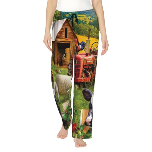 Pantalon de pyjama confortable doux avec poches latérales pour femme