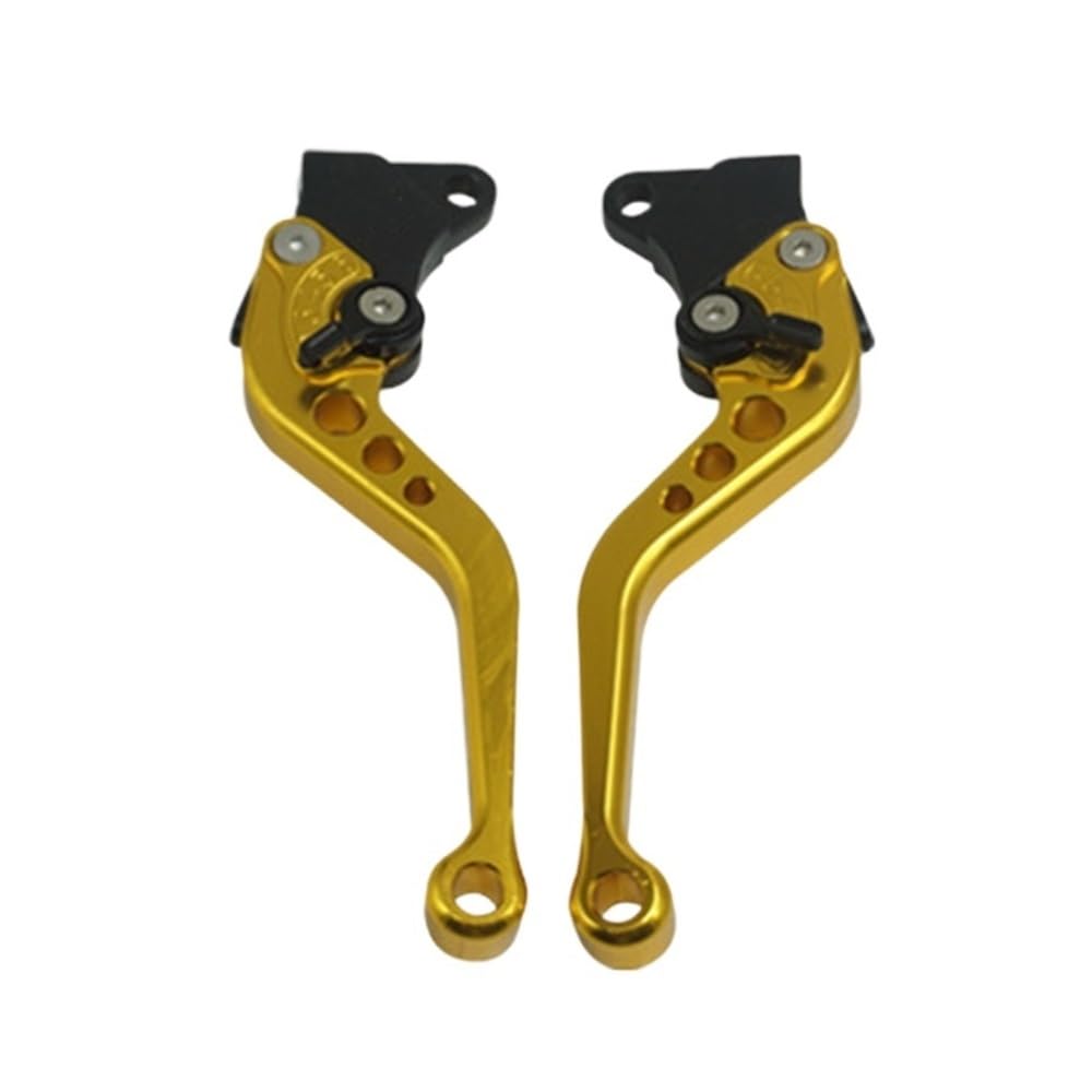 Pliqvbn Yellow Clutch Brake Shafts Motorcycle Brake Handle Cnc Clutch Drum Lever Motorbike Modification Adjustable Handlebar Set For Cg125