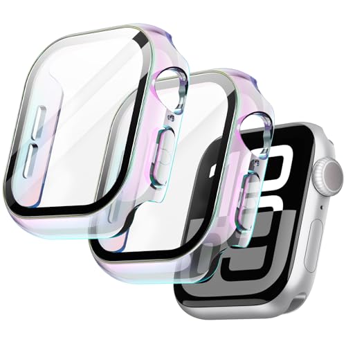 JETech Apple Watch Series 11/10 46mmp bLP[X tیtBt ^bNfUC SʕیJo[ KXtB x 2Zbg (Jt)