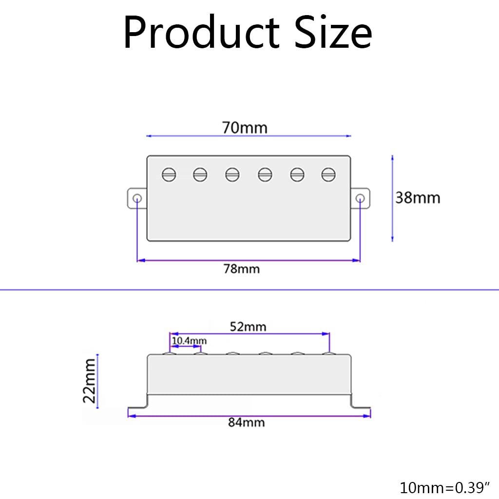 Solid Sound Vintage Alnico 5 Humbucker Tonabnehmer für Lp E-Gitarre Hals Pickup Gitarre Teile
