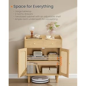 Songmicshomebohovencollectionbuffetcabinetsideboardstoragecabinetwithrattanlikedoorsanddrawersaccentcabinetadjustableshelfbohostyleforlivingroomoakbeige Urban Country Home Decor Songmics home bohoven collection buffet cabinet sideboard storage cabinet with rattan like doors and drawers accent cabinet adjustable shelf boho style for living room oak beige urban country home decor