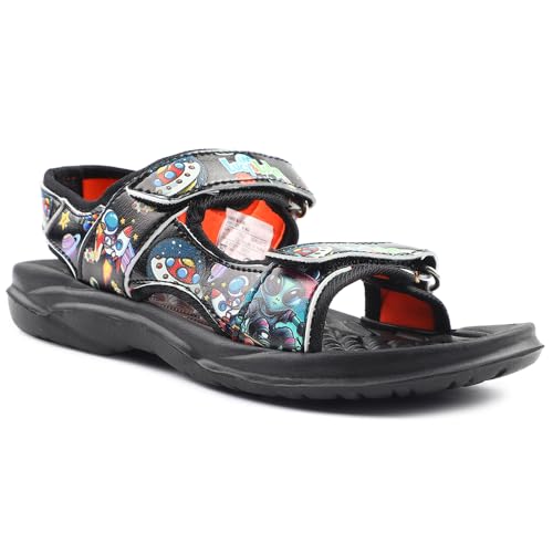 Liberty Lucy & Luke 9951 02E Casual Sandal for Kids with EVA Sole | PU Outsole Comfortable and Cushioned Footbed | Durable Summer Footwear for Outdoor | Ideal for Everyday Wear (Black 9C UK)