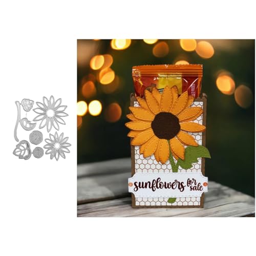 Lotmouday Sonnenblume Metall Stanzschablone Stanzbögen