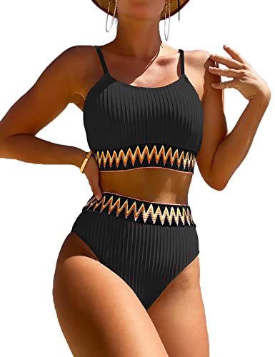 herlipto 2Way Cut-Out Ribbed Swimwear Ｓ 2Way Cut-Out Ribbed Swimwear