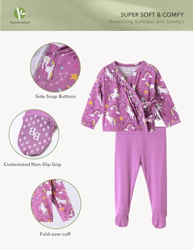Newborn Baby Girls Clothes Set Long Sleeve Kimono Top and Pants Sets Outfit Viscose from Bamboo Outfits2