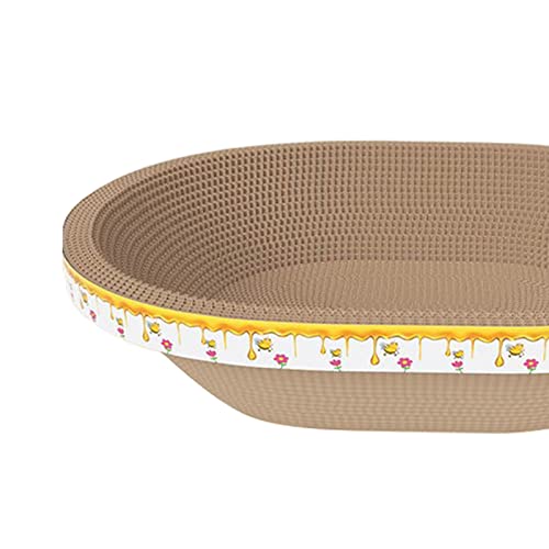 FAKEME Arranhador para Gatos em Forma de Tigela, Tábua de Dormir, de Gato, Proteção, Atividade, Brin