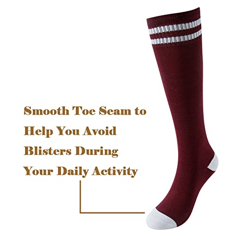 SOCKSDIARY 1 pairs 6-10Y Knee High Socks for Kids, Cotton Soccer Socks for Boys, Girls, Toddlers Aged — view 3