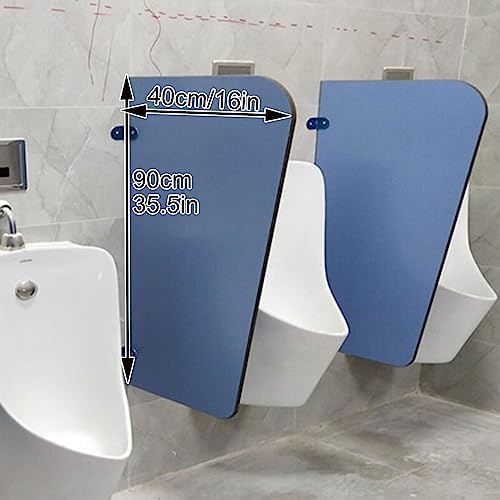 Urinal Screen Toilet Partition, Wall-Mounted Men's Urinal Privacy Screen, for Sools/kindergartens/Shopping Malls/Public Places,Toilet Protection (Size : 1Pcs)