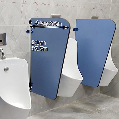 Cloison Murale pour urinoir - Lot de 4 - Barrière de santé publique pour Toilettes - Solution d'intimité pour sanitaires - Séparateur d'urinoir pour Une hygiène améliorée