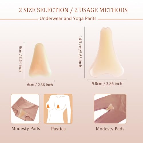 Seamless Coverage Underwear for Women, No Visible Line Underwear - Concealer Insert Silicone Pads4