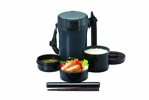 Tiger LWU-A171 Thermal Lunch Box, Charcoal Grey