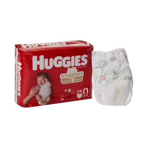 Image of Kimberly Clark 52238 - Diaper Huggies Nwbrn, 24 Count, Unisex Incontinence Protector