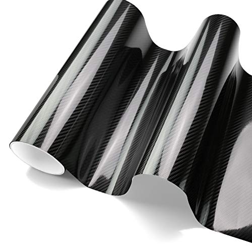 JDMBESTBOY 5D Reflective High Gloss Black Carbon Fiber Carbon Fiber Car Vinyl Wrap Sticker Decal Film Sheet Air Release - 4