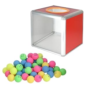 TMR.Breath G 抽選ボックスセット 1~50 ナンバーボール付き カラフル 中身が見える 組み立て イベント