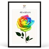 cadre 48 x 68 Panneau arrière et fermetures – pression d’appui élevée pour les motifs plats: panneau arrière robuste en HDF avec pinces rotatives fiables maintenant photos, affiches/posters, certificats, puzzles ou diamond painting bien à plat; changement de visuel rapide, sans outil, maintien stable même en cas d’ouvertures fréquentes.