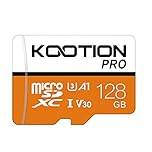 KOOTION 128 GB Micro SD Card, 4K Camera Pro, UHD Video for GoPro, Action Camera, Drone, Smartphone, R/W up to 90/35 MB/s MicroSDXC Memory Card UHS-I U3 A1 V30