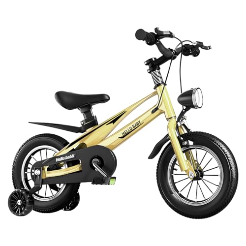 SYGA Children's Bicycle 3-6 Years Old Baby Children's Light Bicycle Magnesium Alloy (14 INCH, Yellow)