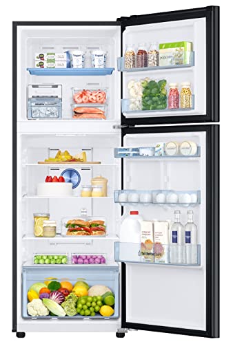 Image of Samsung 301L 2 Star Inverter Frost-Free Convertible 5 In 1 Double Door Refrigerator Appliance (RT34C4522BX /HL,Luxe Black)