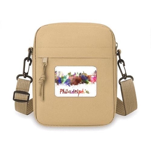 Mini sac à bandoulière aquarelle Acmity pour téléphone portable compact