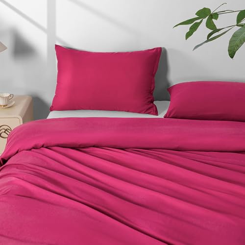 Image of 2 Pack Microfiber King Size Zipper Pillowcases,Rose Pink Pillow Case Set of 2,Soft Comfortable Not Shrink Pillow Cases King,Breathable Luxury Pillow Covers(20x36 Inches)