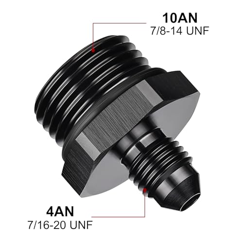 Image of EVIL ENERGY 4AN Flare to AN10 ORB Male O-Ring Fitting Adapter