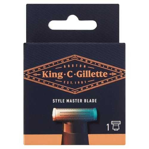 King C. Gillette Style Master Klinge Mit 4D Metall-Rasierklingen Nachfüllpackung