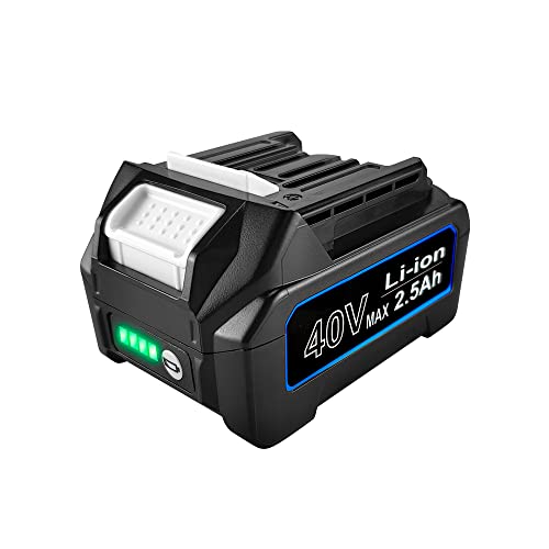 aunstarwei 40V 2.5Ah Lithium-ion Battery Replacement for 40V Battery BL4025 BL4040 BL4050F, Compatible with GWT07Z GHU01Z GHU02Z GLC01Z GRH06Z GSL03Z GUX01Z GWT07D Cordless Power Tools