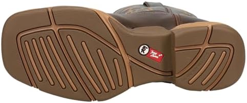 Tony Lama Men's Bartlett Coffee Western Work Boot Soft Toe Brown 9 EE US | Image 4